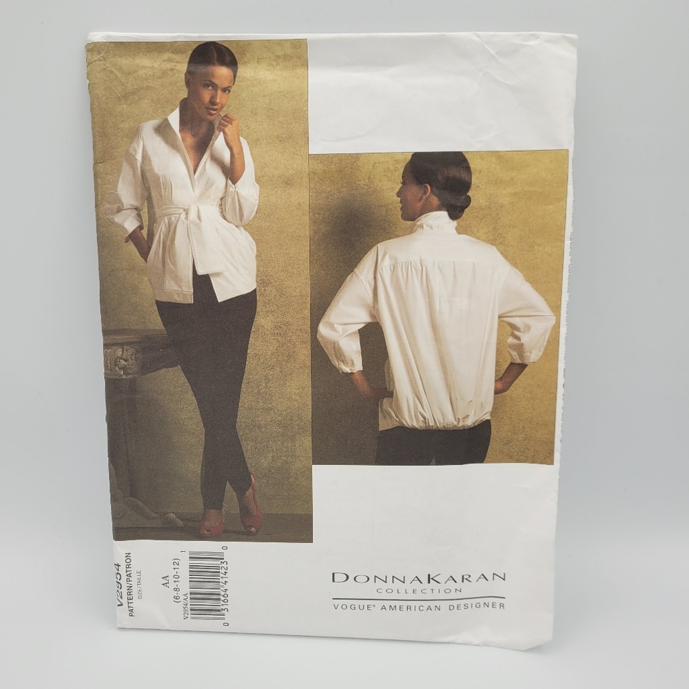 UNCUT Vogue Donna Karan Collection V2954 Sewing Pattern Limited Ed